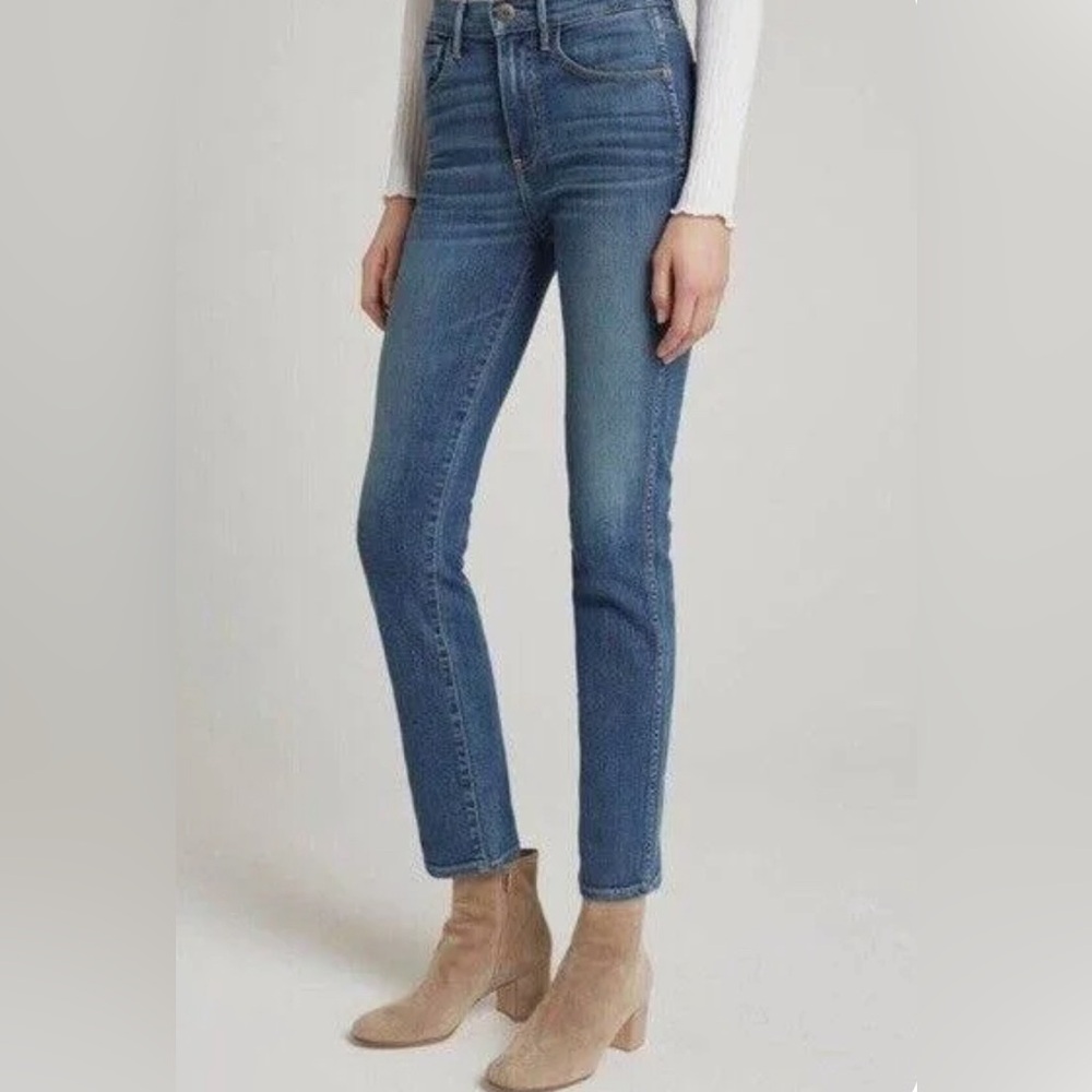 3 X 1 NYC Made Here Women's Blue Stevie High
Rise Straight Leg Jeans